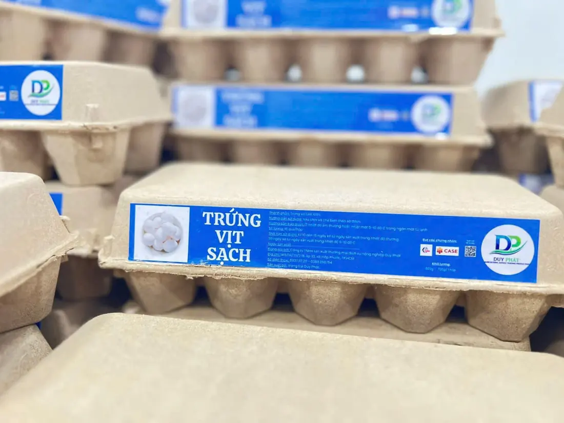 Trứng vịt sạch